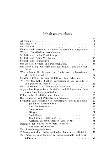 Schleifen und Polieren der Edelmetalle (Buch von Joseph)