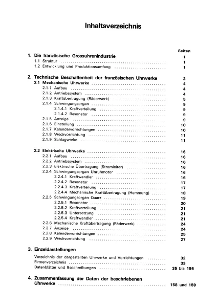 Die franz�sischen (Gro�- u. Klein-) Uhrwerke und ihre technische Beschaffenheit