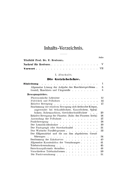 Abri� der Getriebelehre (Buch von Dietzschold)