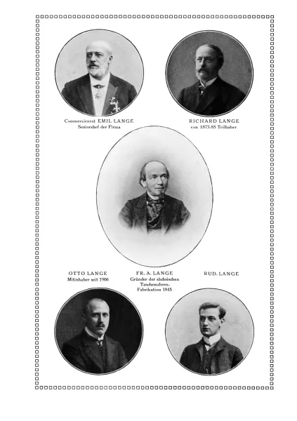Dem Andenken Herrn Ferd. Adolf Lange`s A. Lange und S�hne (Buch �ber die Firma Lange & S�hne)