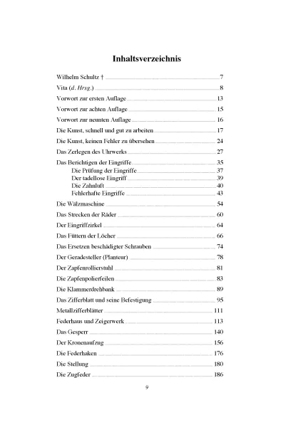 Der Uhrmacher am Werktisch (Buch von Wilhelm Schultz)