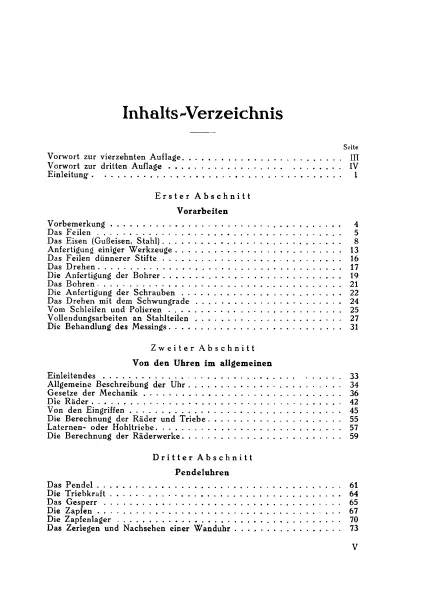 Leitfaden f�r die Uhrmacherlehre (Buch von Sievert)