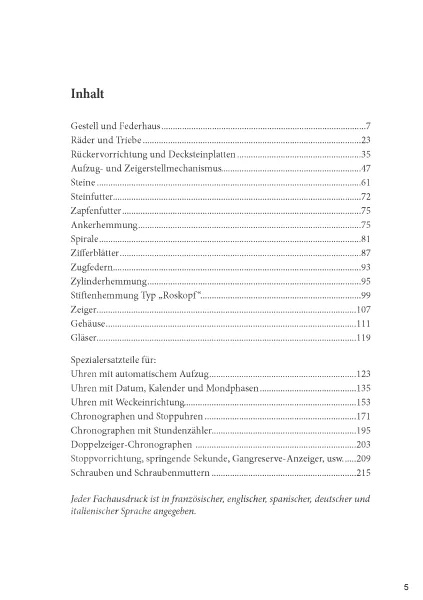 Wie hei�t das Teil? Bestimmungsbuch f�r Bauteile in Armbanduhren