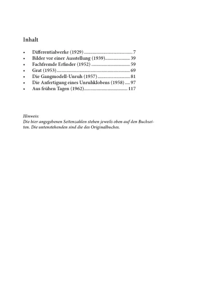 Differentialwerke und andere Aufs�tze (Uhrenbuch von Alfred Helwig)