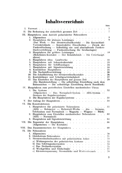 Die (elektrischen) Haupt- und Nebenuhren (Buch von Thiesen)