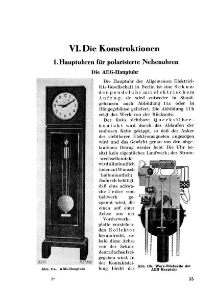 Die (elektrischen) Haupt- und Nebenuhren (Buch von Thiesen)