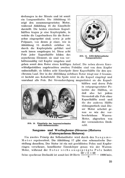 Die (elektrischen) Synchronuhren (Buch von Thiesen)