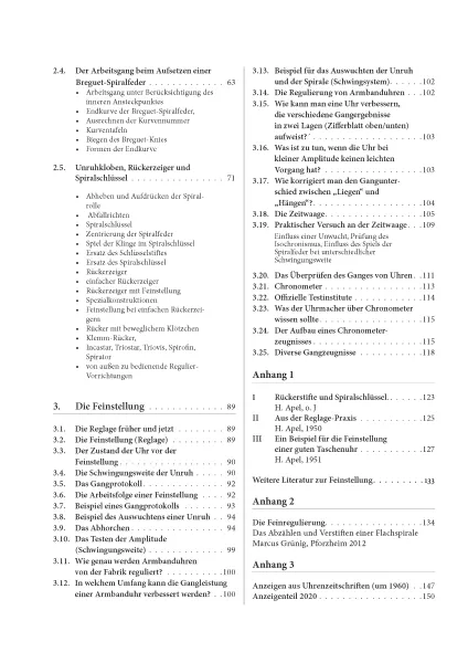 Die Feinstellung einer Unruh-Uhr (Buch von Jendritzki)