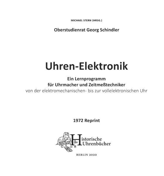 Uhren-Elektronik Ein Lernprogramm (Buch von Schindler)