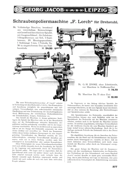 Georg Jacob, Leipzig: Furnituren und Werkzeug-Katalog 1911