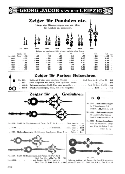 Georg Jacob, Leipzig: Furnituren und Werkzeug-Katalog 1911
