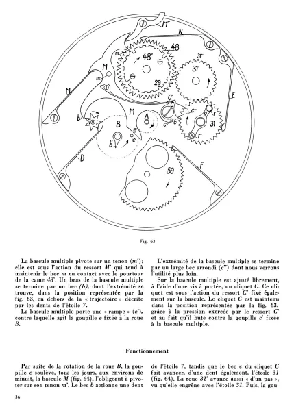Les montres-calendrier modernes � Fonctionnement � Description des calibres � R�paration (Livre de Humbert)