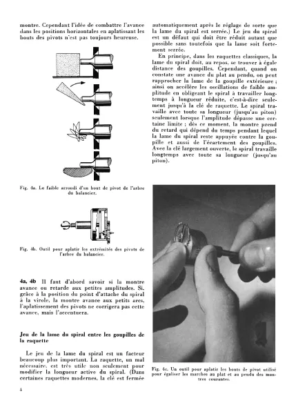 Le r�glage d'une montre � balancier spiral (Livre de Hans Jedritzki)