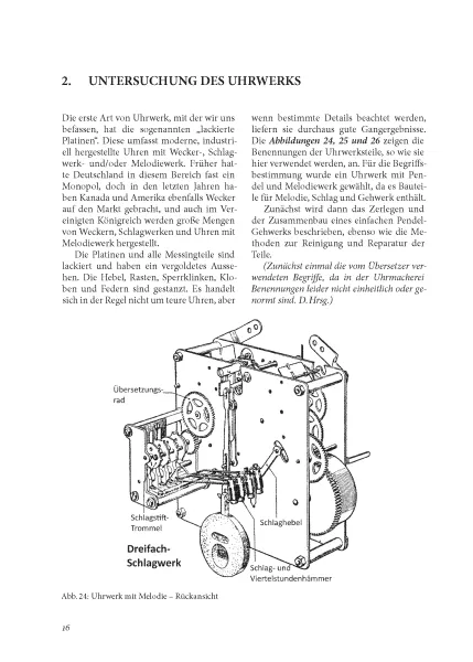 Bau und Reparatur der Gro�uhren (Buch von Donald de Carle)