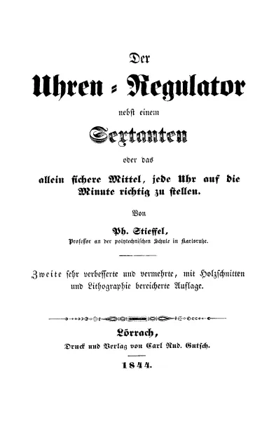 Uhrenregulator (Buch von Phillip Stieffel)