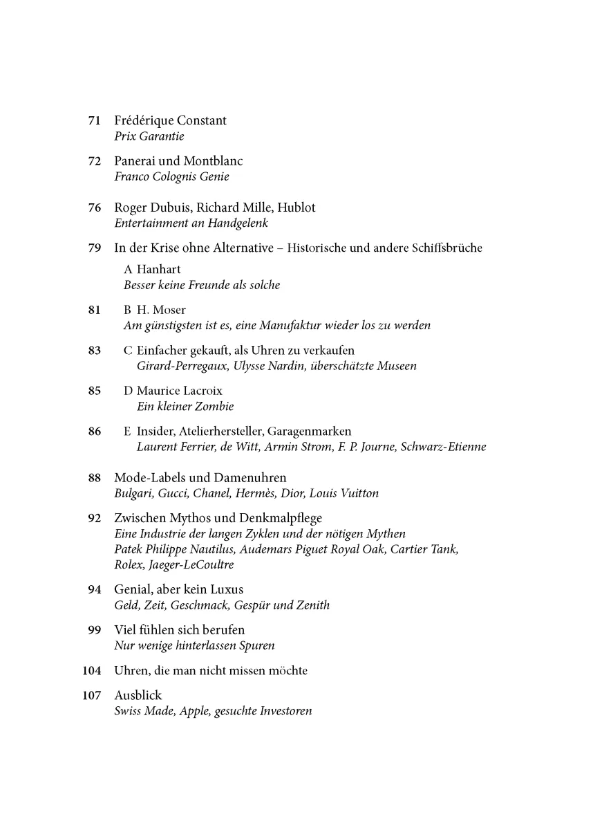VON DER KRISE ZUM LUXUS UND ZU DEN ZOMBIES – DIE SCHWEIZER UHRENINDUSTRIE: LEHRST�CK EINER WIEDERAUFERSTEHUNG (Buch von Ignaz Miller)